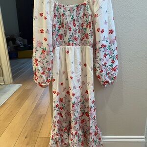 Draper James RSVP floral smocked dress